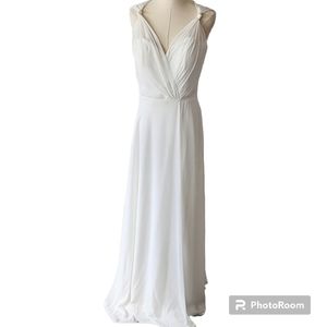 White Morilee Madeline Gardner Wedding Gown Sz 10